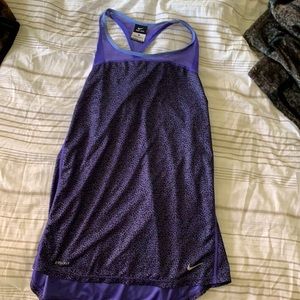 Purple Nike tank top mesh tank top